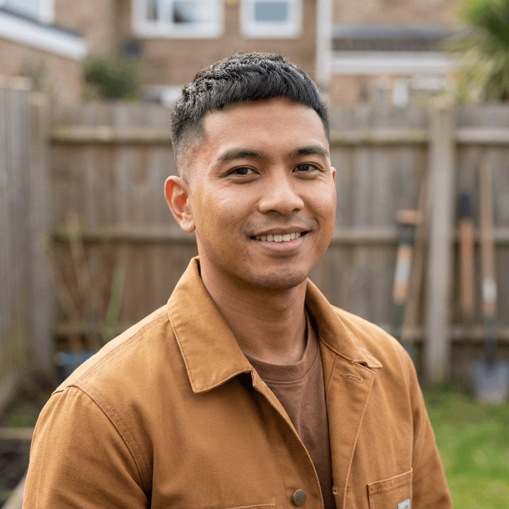Marcus Lee, male client in his late 20s, East Asian, friendly casual style